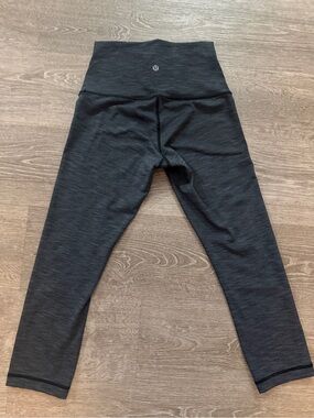 Lululemon Wunder Under Luxtreme Cropped Leggings Dark Heathered Gray Luxtreme 6